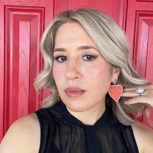 Heart of Earth Earrings Handmade with terracotta clay