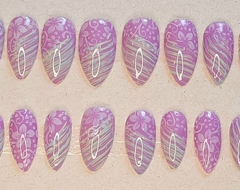 Spring nails/ Easter nails. Set of 20 nails