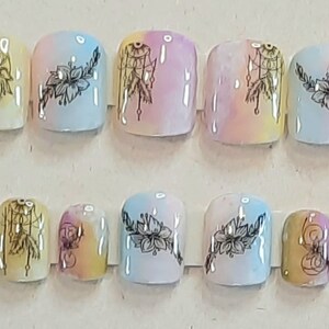 Spring floral gradient. (Decals may vary)