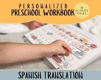Spanish Preschool Workbook: Homeschool Printable, Early Learning (PDF)