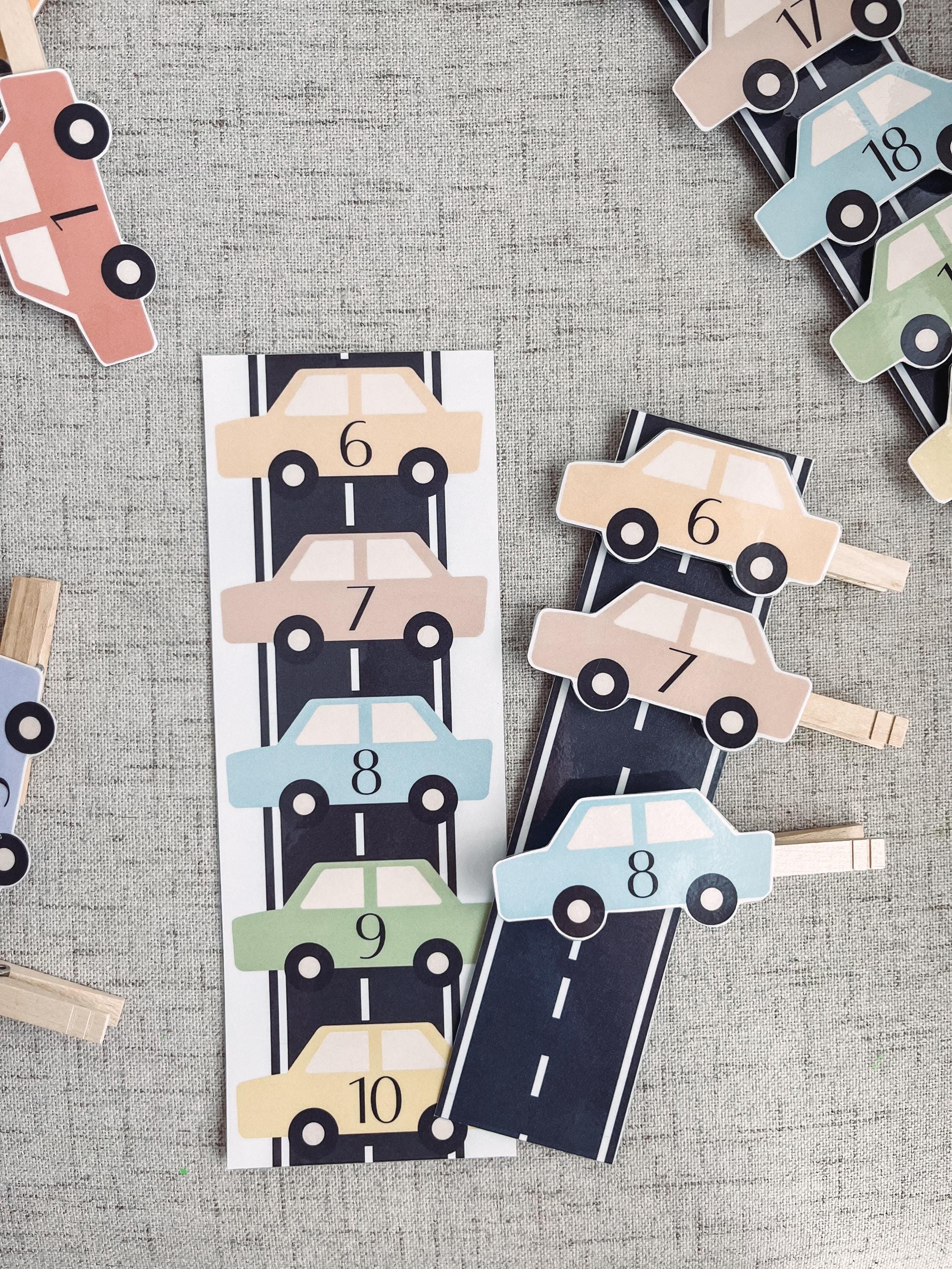 Car Counting Activity – Preschool Number Recognition Game (printable ...