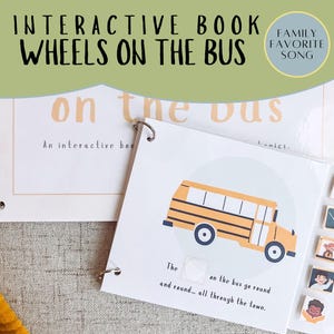 Hjul på bussen-boken: Interaktiv förskoleutskrift (PDF)