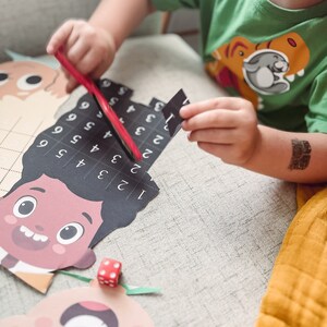 Scissor Counting Dice Game - Fine Motor Skills - Scissor Practice ...