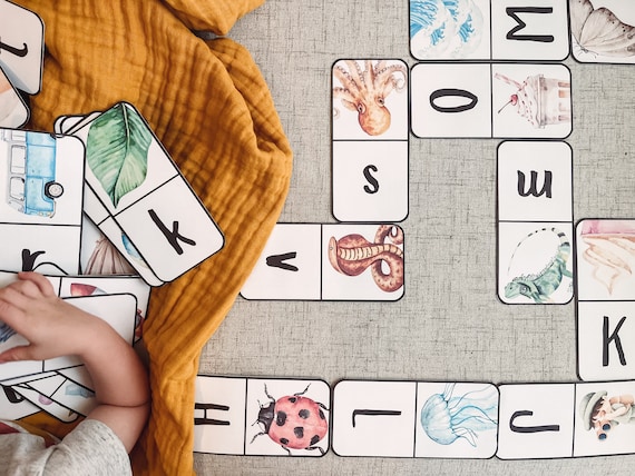 Alphabet Train Game - ABC Printable Learning Activity (Digital Download)