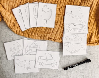 Scissor and Tracing Practice Cards - Printable Learning Resources - Find Motor Skills for Preschool and Toddler Aged