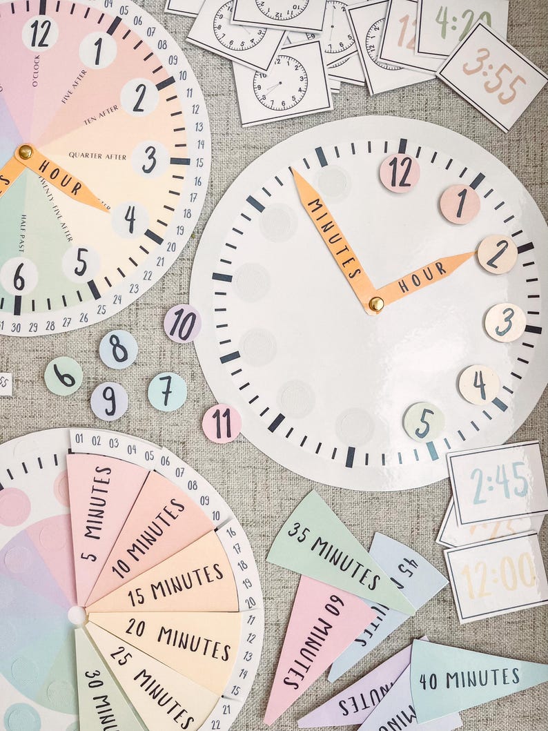 Clock Interactive Activity Homeschooling Resources Learning Time Lesson