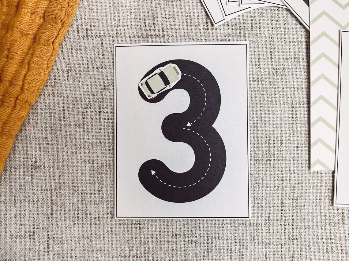 Number Racing Flashcards - Tracing Activity - Play and Learn ...