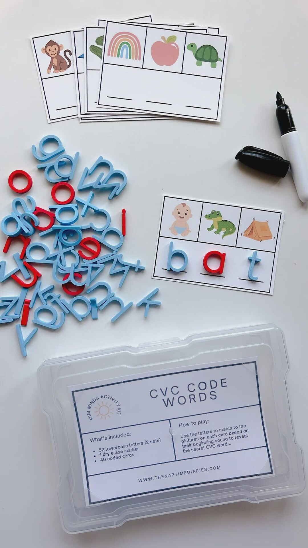 Most Common Cvc Codes.pdf CVC Code Words - Preschool Learning Kit - Etsy
