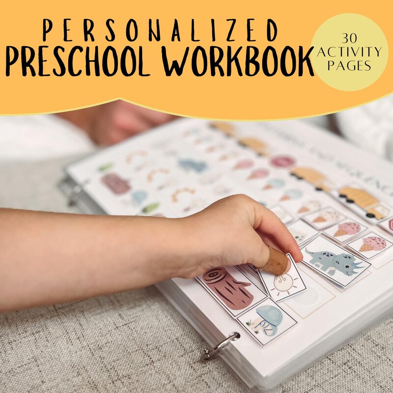 Preschool Workbook - Etsy