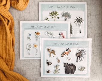Busy Binder Insert - Shadow Matching Activity - Toddler and Preschooler - Homeschooling Resource - Printable Download