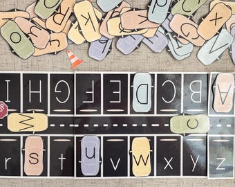 ABC Car Parking Game: Alphabet Learning Printable (Preschool-Kindergarten)