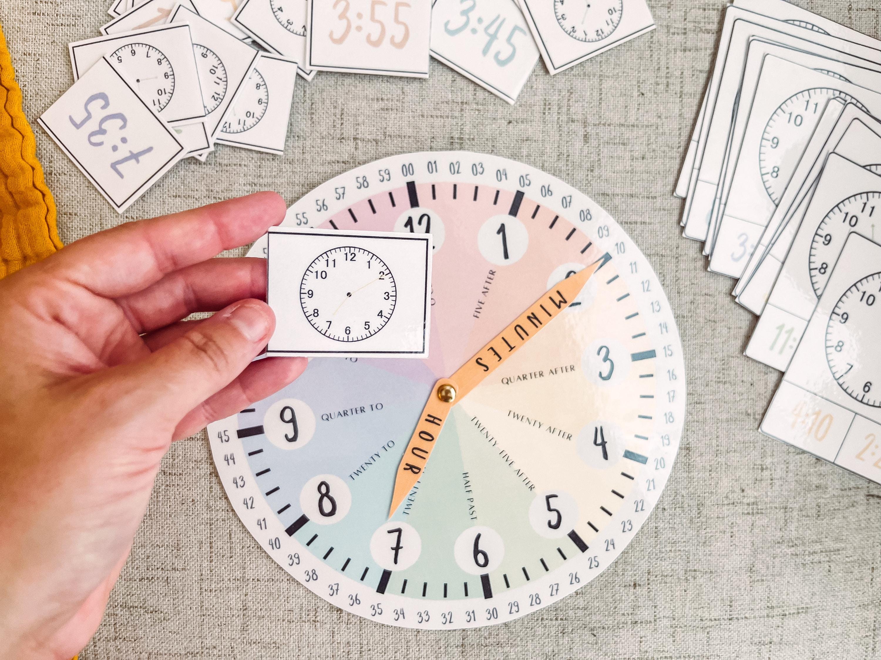 Learning Time Clock Activity: Printable Homeschool Resource (PDF) - Etsy
