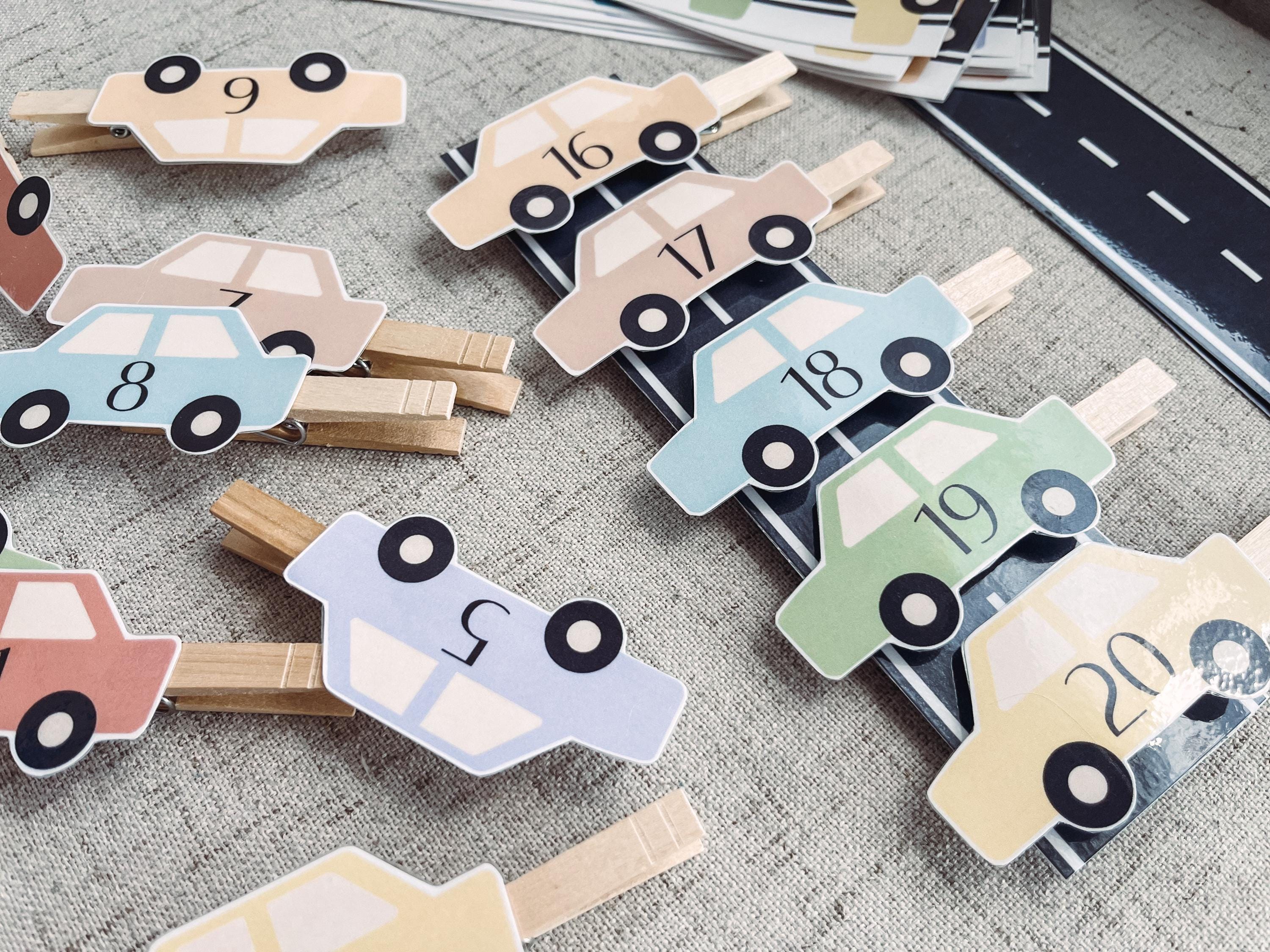 Car Counting Activity – Preschool Number Recognition Game (printable ...