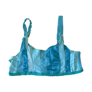 Upcycled Mermaidcore Crop Top – One of a Kind Festival Wear – Handmade & Sustainable