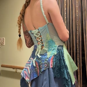 PIXIE dress - One-of-a-Kind Upcycled Fairy Dress – Handmade Festival & Rave Wear - size SMALL/MEDIUM