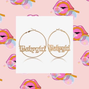 Babygirl Hoops Etsy