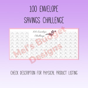 100 Envelope Savings Challenge