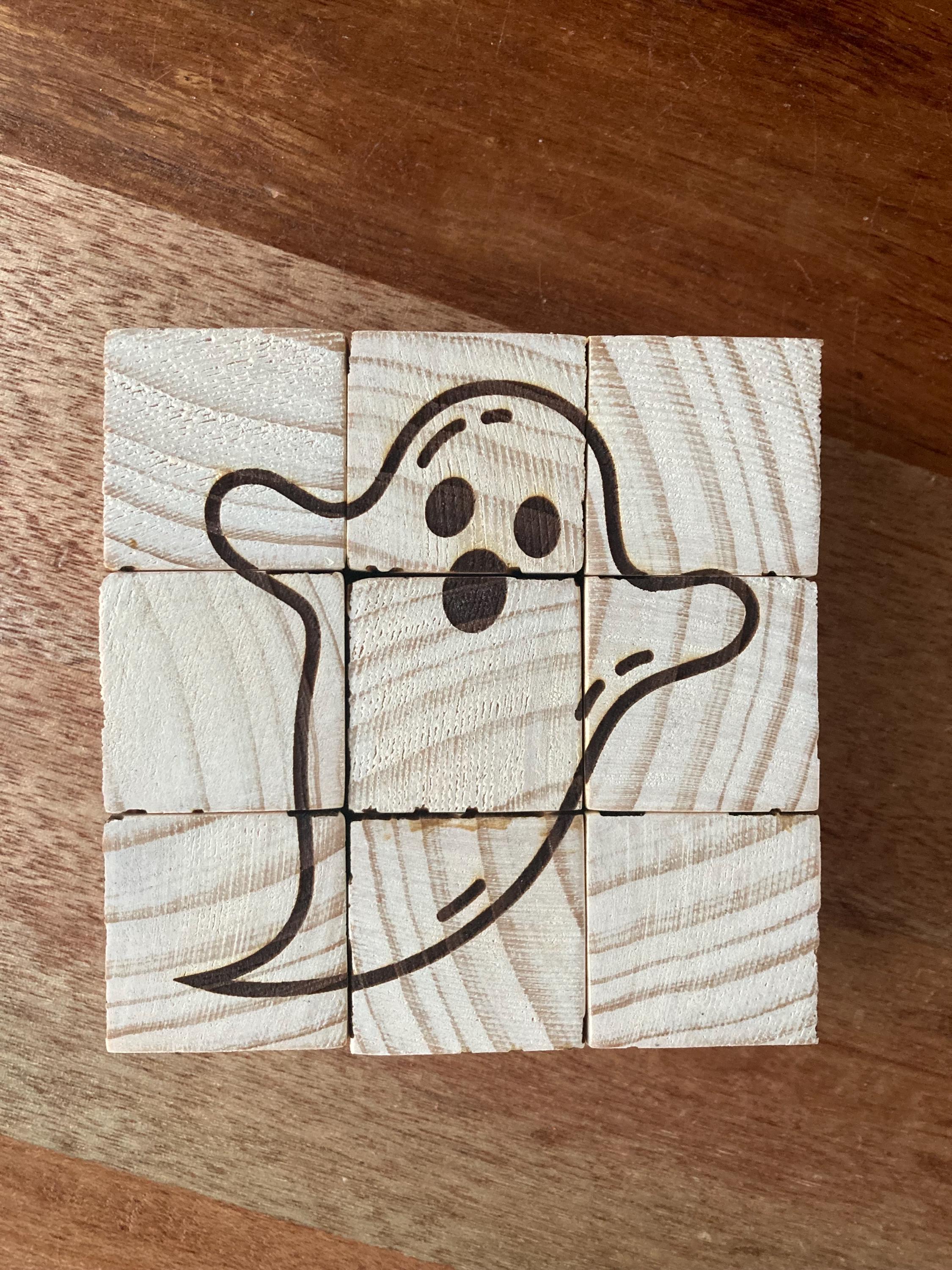 Halloween Matching Blocks. Montessori. Puzzle. Learning. Games.