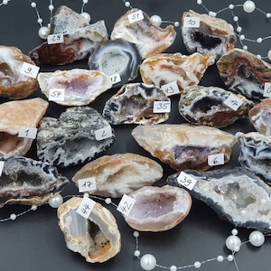 Achat Glücksgeode Auswahl Unikate Quarz Druse