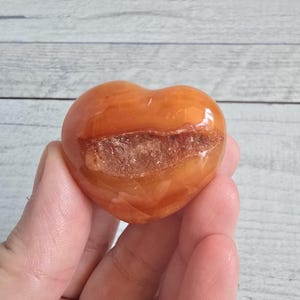 Carneol Herz Glücksstein natur #4