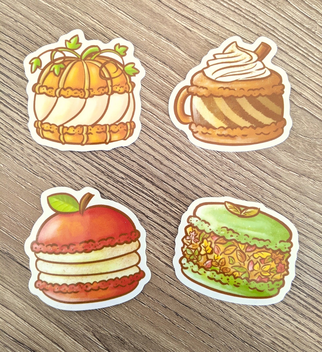 Fall Macaron Sticker Collection | Decorate Your Laptop, Planner, Phone ...
