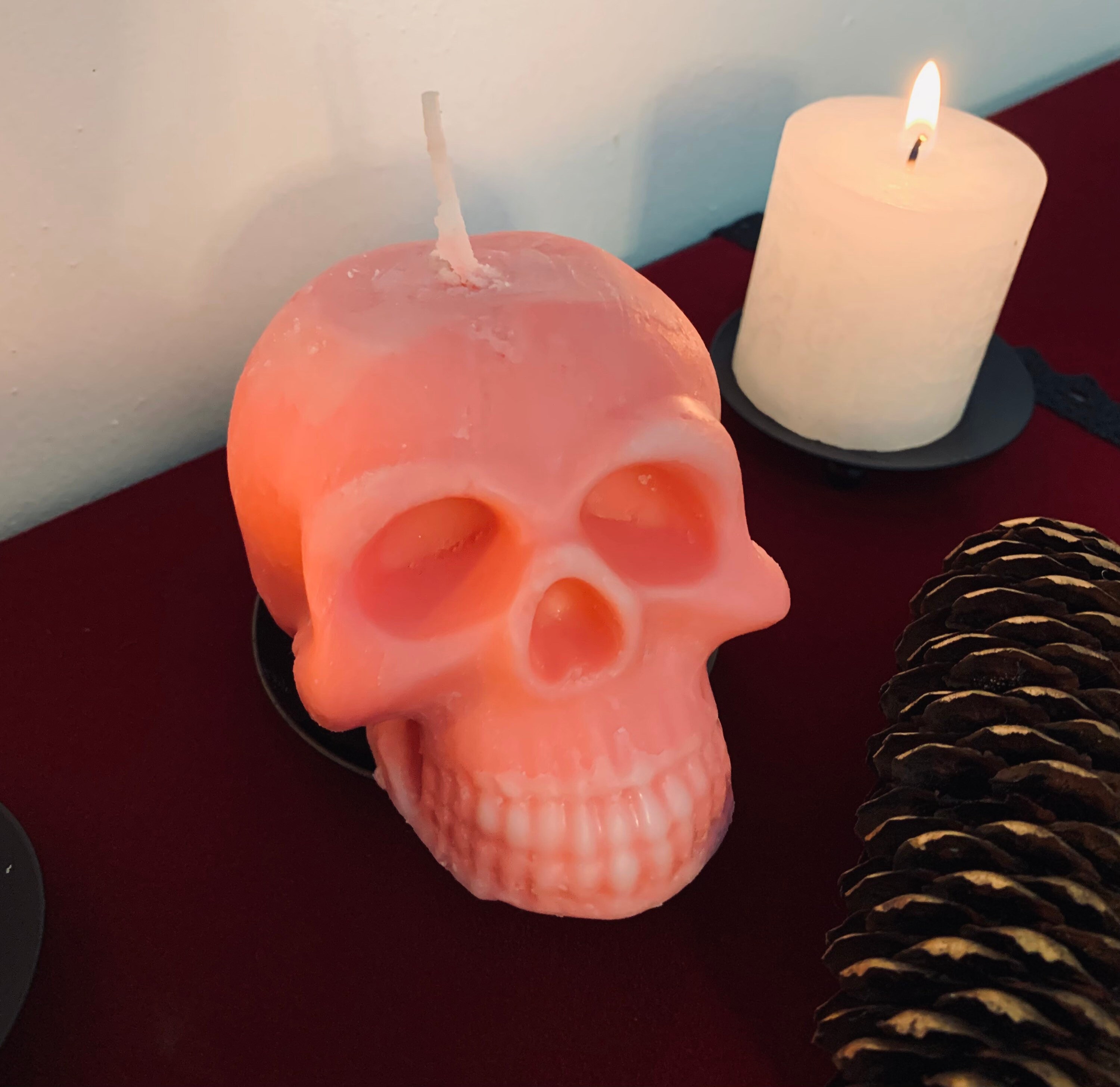 Bougie Crâne Cire Végétale
