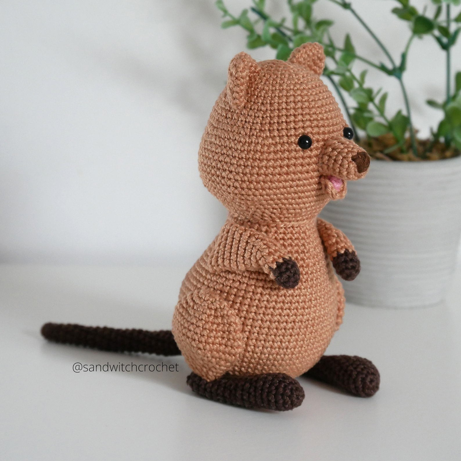 Crochet Pattern Mika the Quokka Etsy Australia