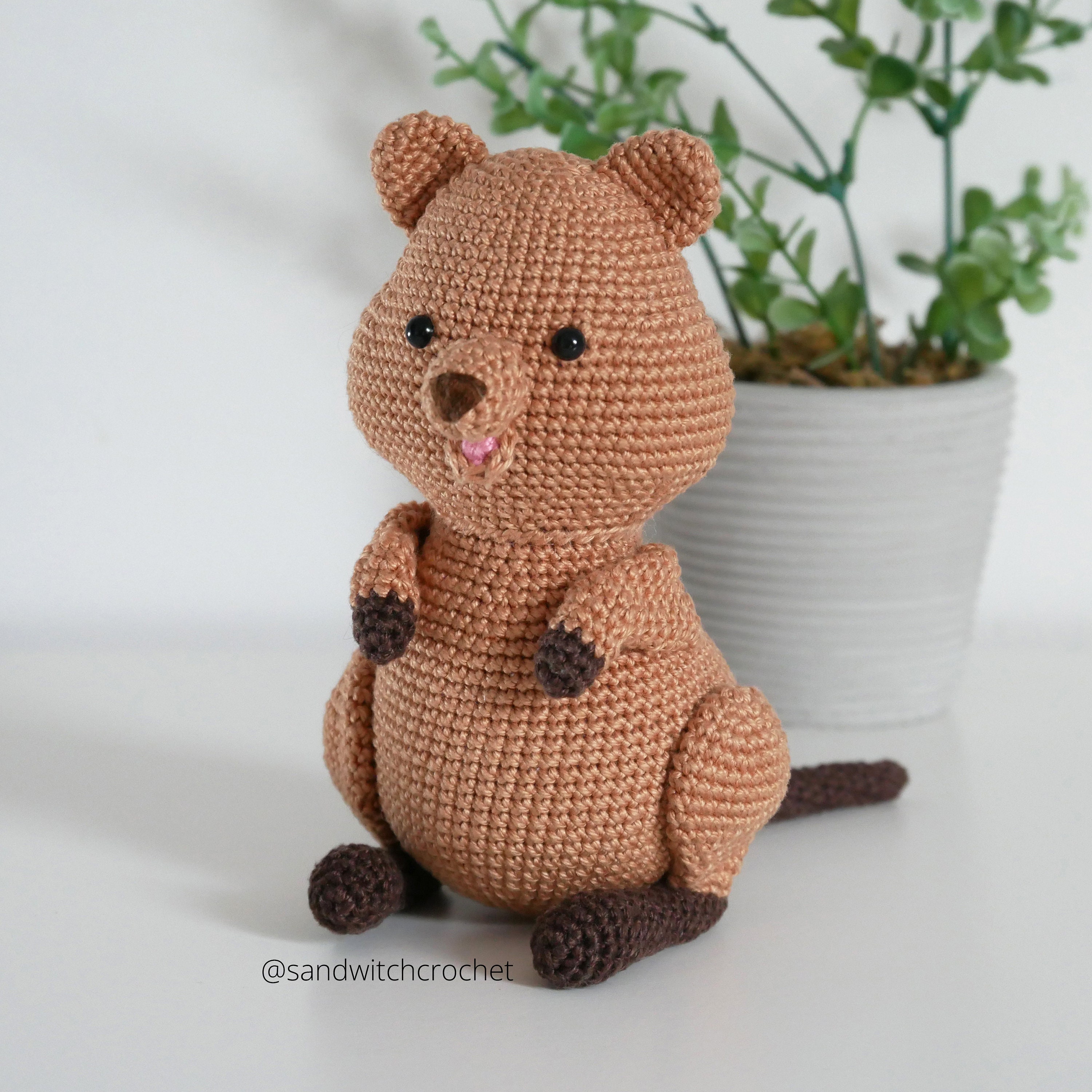 Crochet Pattern Mika the Quokka Etsy Australia