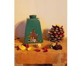 Pine tree Censer Handmade Ceramic ,Embroidered Home Decor, Decorative Accessory for Home