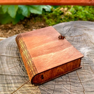 Wooden Book Box SVG: Laser Cut Storage File (Digital Download)