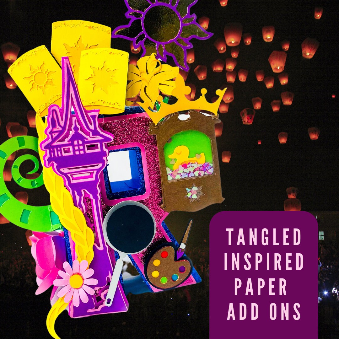 Exclusive Auntie Tay Rapunzel Tower Princess Paper Add On's SVG for ...
