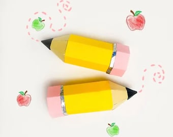 Pencil Box SVG: Teacher Appreciation Gift Card Holder (Digital File)