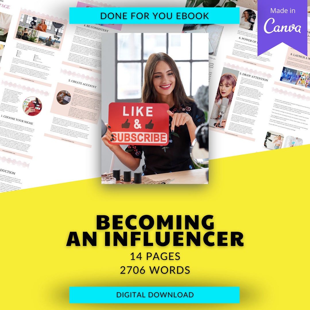 10 Steps to Becoming a Social Media Influencer Mini Guide | Done for ...