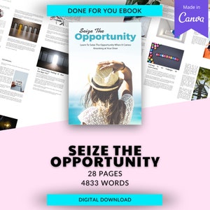 Seize Opportunity eBook | Personal Growth & Success Mindset Guide | Self-Development PDF | Instant Download