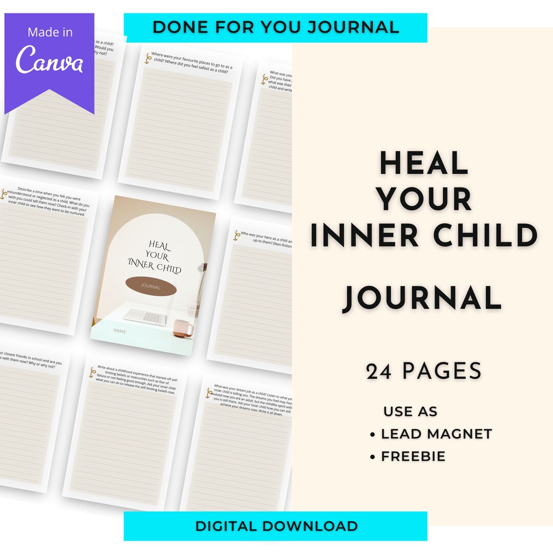 Heal Inner Child Journal | Done for You Personalized Journal Canva ...