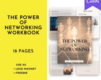 The Power of Network | Done For You Workbook Canva Templates Digital Download