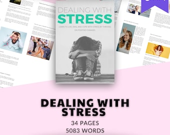 Dealing With Stress | Done For You eBook Canva Templates Digital Download