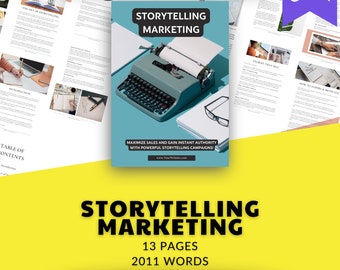 Mini Guide to Storytelling Marketing | Done For You eBook Canva Templates Digital Download