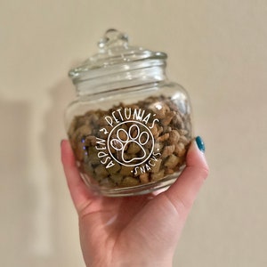 Custom cat treat jar • pet lover gift • personalized pet • Cat Mom • Cat Dad •