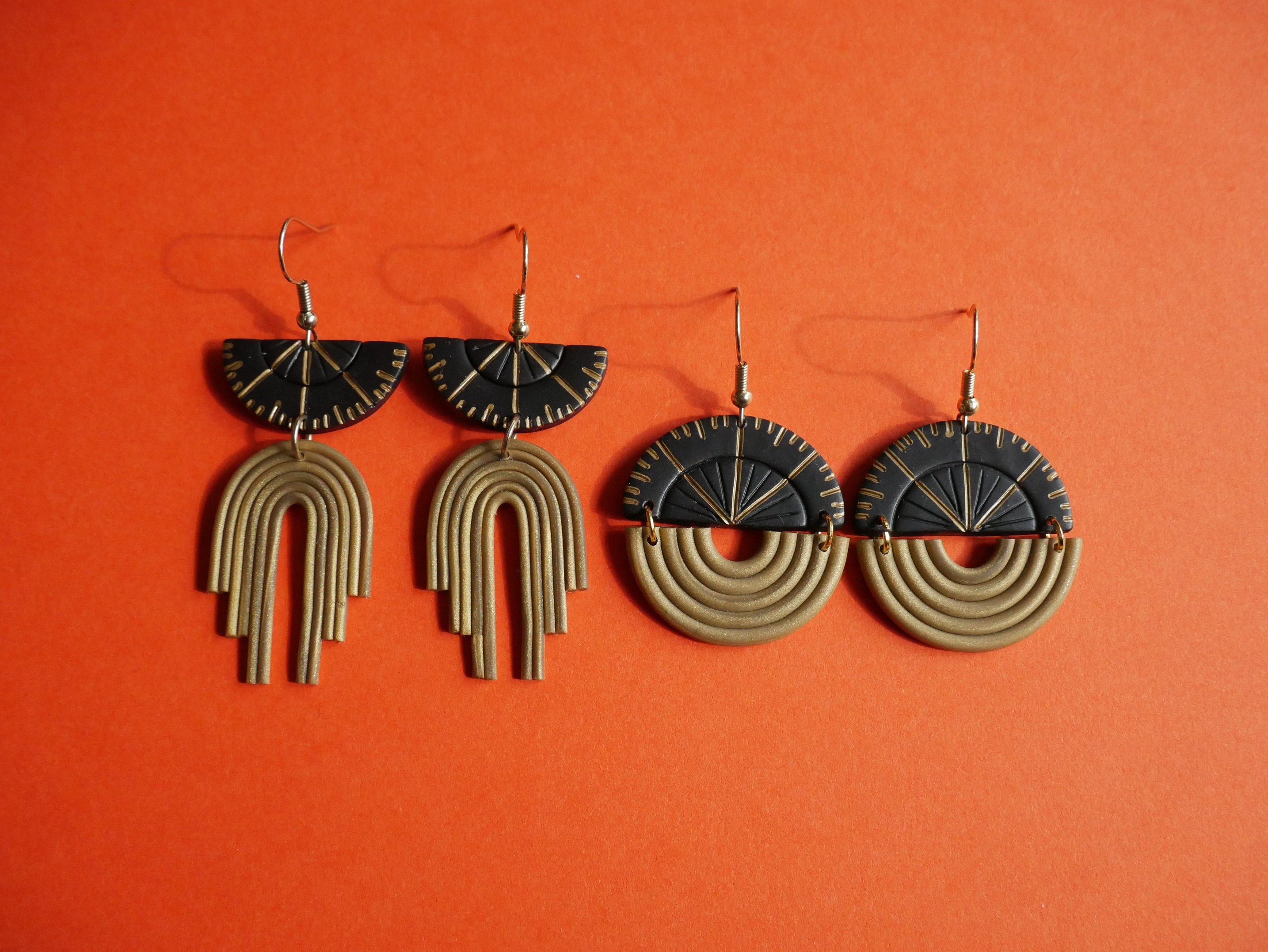 Protractor Earrings Polymer Clay Earrings Ruler Earrings Etsy