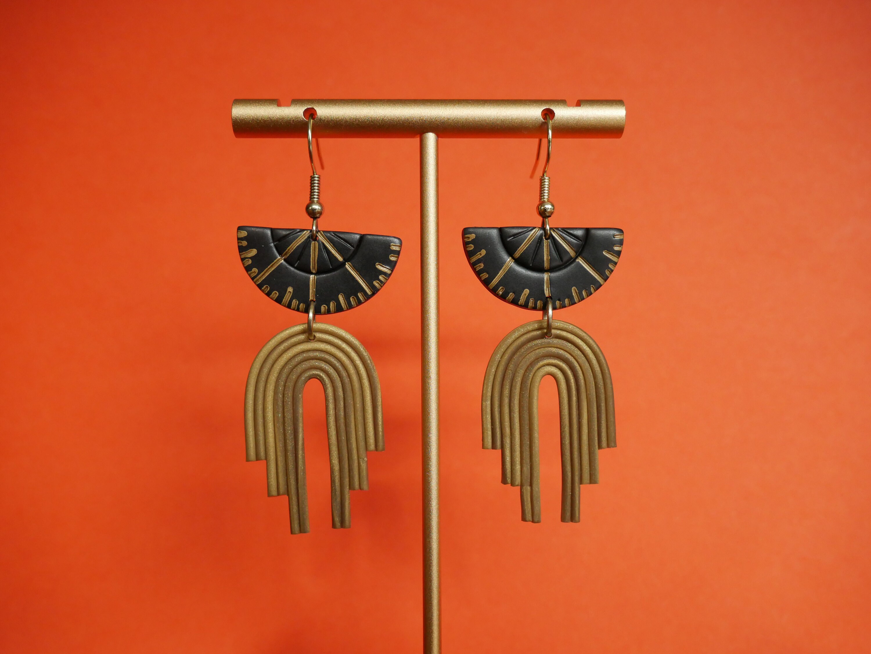 Protractor Earrings Polymer Clay Earrings Ruler Earrings Etsy