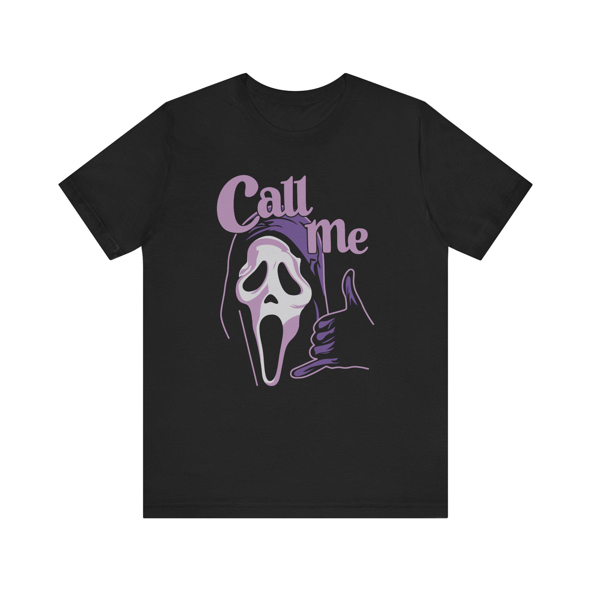 Call Me Ghostface T-shirt | Scream Mask Illustration, Halloween Tee - Etsy