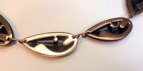 Classic 1950s Copper 3-Dimensional Fish Link Neck… - image 8