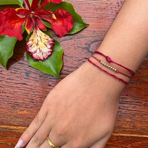 Good Luck Red String Bracelet Original (Open End Adjustable)
