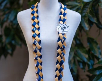Custom Senior Night Volleyball Lei | Felt Sports Ball Ribbon Lei, Team Gift