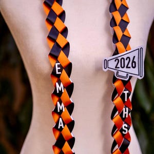 Cheer Graduation Lei Open | Cheer Senior Night Lei Gift | Cheer Team or Coach Gift   (Open Lei)