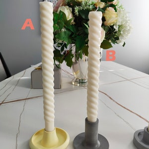 Handmade Assorted 9-10” Soy Beeswax Taper Candles: Scented Dinner Candles bild 2