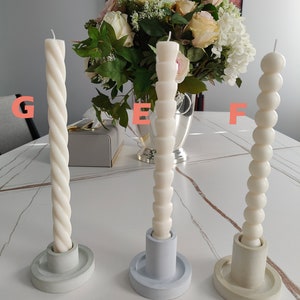 Handmade Assorted 9-10” Soy Beeswax Taper Candles: Scented Dinner Candles bild 4