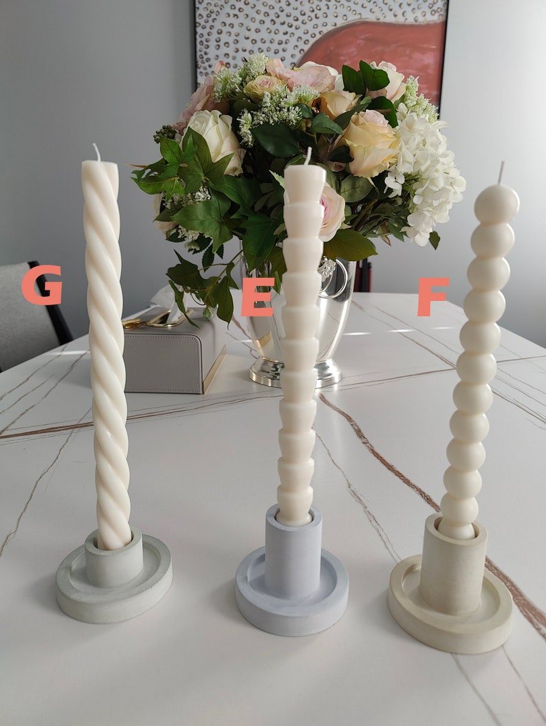 Handmade Assorted 9-10” Soy Beeswax Taper Candles: Scented Dinner Candles bild 4