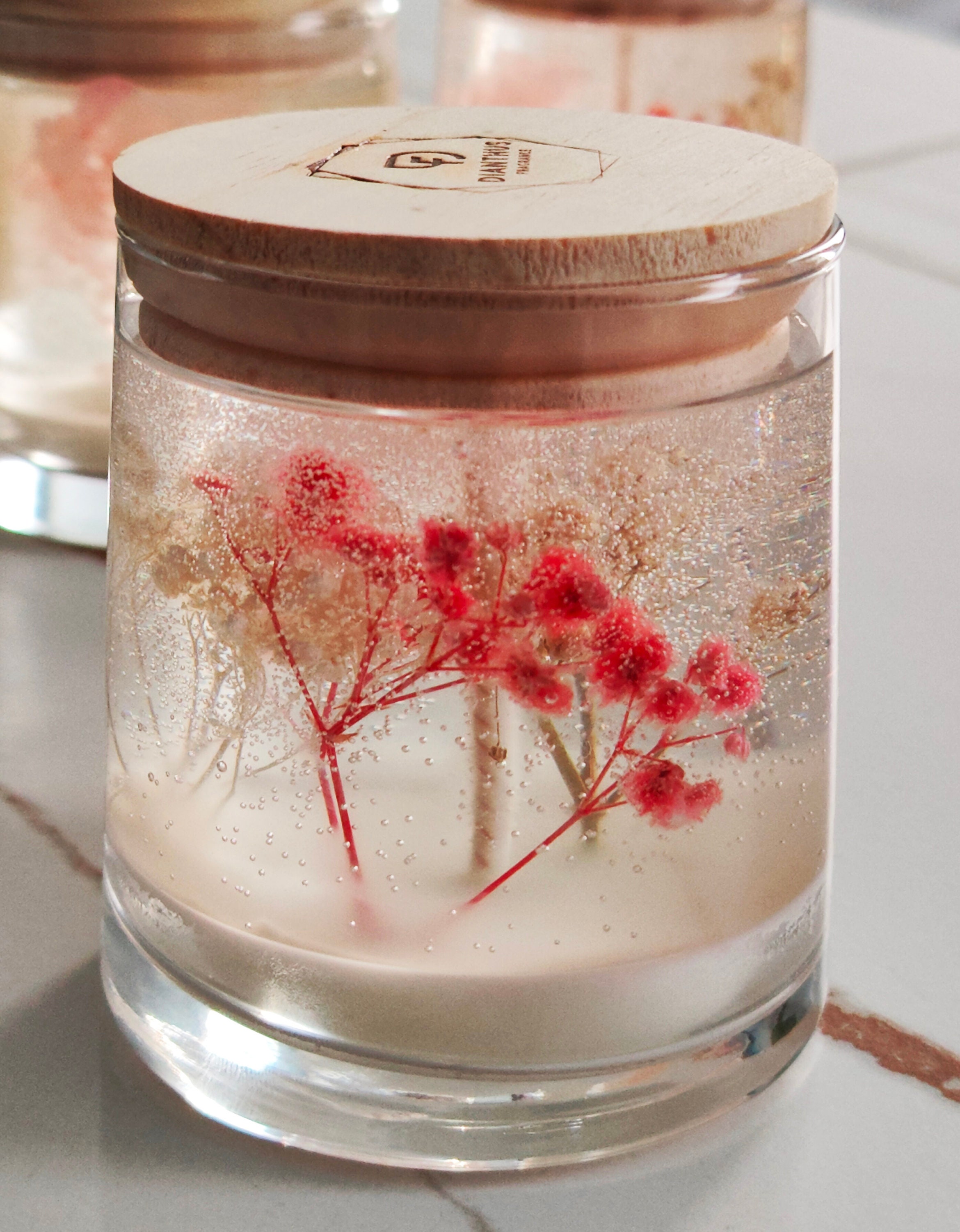 Real Dried Flowers Transparent Gel Candles - China Candle and Scented  Candle price